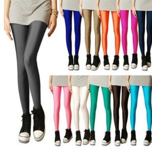 Women's Casual Shiny Leggings - YRRETY Shiny Leggings Women Thin Full ...