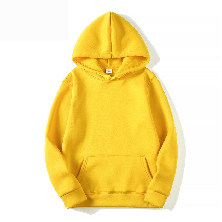 solid color hooded sweatshirt