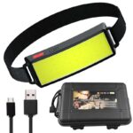New Style Headlamp Portable Mini COB LED Headlight With Built-in Battery Flashlight USB Rechargeable Head lamp torch