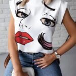 Fashion Print Blouse Shirt Women Female Spring Summer Womens Tops And Blouses Tee Shirts Woman Clothes Plus Size Clothing 3XL