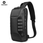 OZUKO Chest Bag Multifunction Crossbody Bag for Men Anti-theft Shoulder Messenger Bags Male Waterproof Short Trip Pack 2021 New