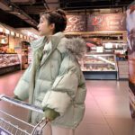 Winter Women Overcoat Faux Fur Collar Warm Coat Padded Hooded Parkas Outerwears Casual Loose Thick Warm Female Wadded