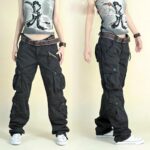 Free Shipping 2022 New Arrival Fashion Hip Hop Loose Pants Jeans Baggy Cargo Pants For Women