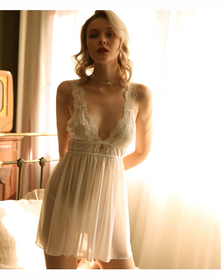 lace see through nightdress