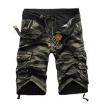 Summer Cargo Shorts Men Cool Camouflage Cotton Casual Mens Short Pants Brand Clothing Comfortable Camo Men Cargo Shorts No Belt