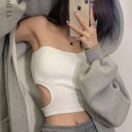 Yedinas Sexy Tops For Women Clubwear Streetwear Sleeveless Tank Tops Y2k Hollow Out Slim Basic Cami Top Ladies Korean Fashion