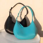 JIOMAY Women's Shoulder Bags 2022 Trend PU Leather Purses and Handbags Lady Wallets Casual Sweet Half Moon Designer Underarm Bag