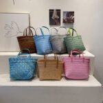 Summer Handmade Woven Basket Straw Bag Large Tote Bag Beach Seaside Holiday Casual Shoulder Bag Daily Shopping Bag Female 2022