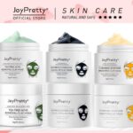 JoyPretty 2 Pcs Face Mask Set Tea Tree Acne Treatment Turmeric Whitening Bamboo Charcoal Blackhead Removal Skin Cleaning Care