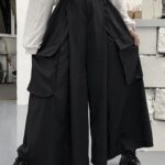 Jmprs Plus Size Women Wide Leg Pants Y2K Streetwear Loose Cargo Pants 90S Gothic Harajuku Oversize Female Trousers 6XL